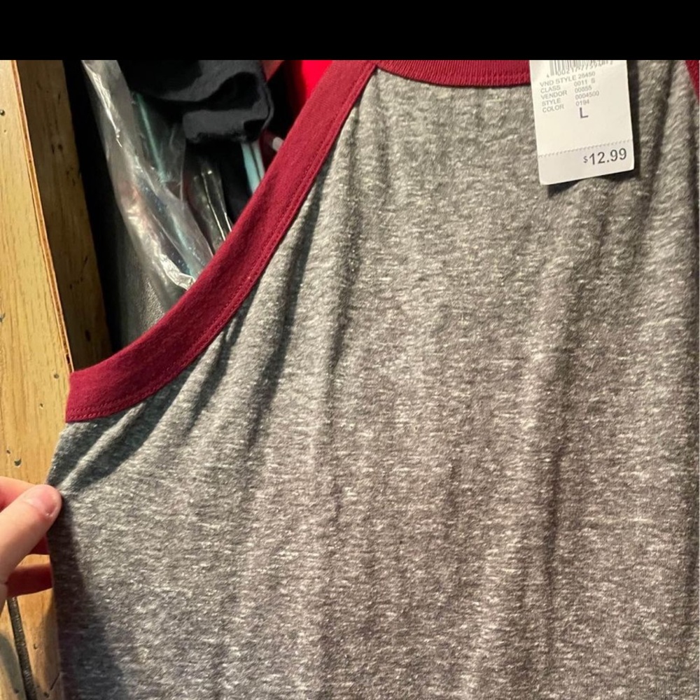 Rue 21 Summer Tank Dark grey maroon brand new with tags